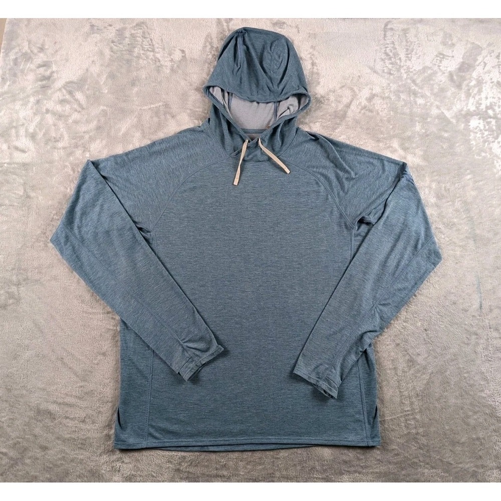 Sitka Radiant Hoodie Men Medium Blue Lightweight Sun Protection Outdoor Pullover